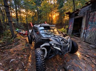 Sometimes you gotta get lost in the woods to get the right shot! #monday #fyp #canam @canamoffroad