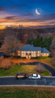 @justintimelawnmaintenance leaf removal service in action! #fyp #cleanup #fall #season #local