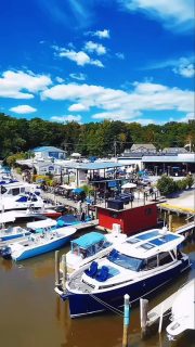 ICYMI @charlyswaterfront is open for the season! #Boatseason #waterfront #drone @hankshouseboats @baltimoreboatingcenter